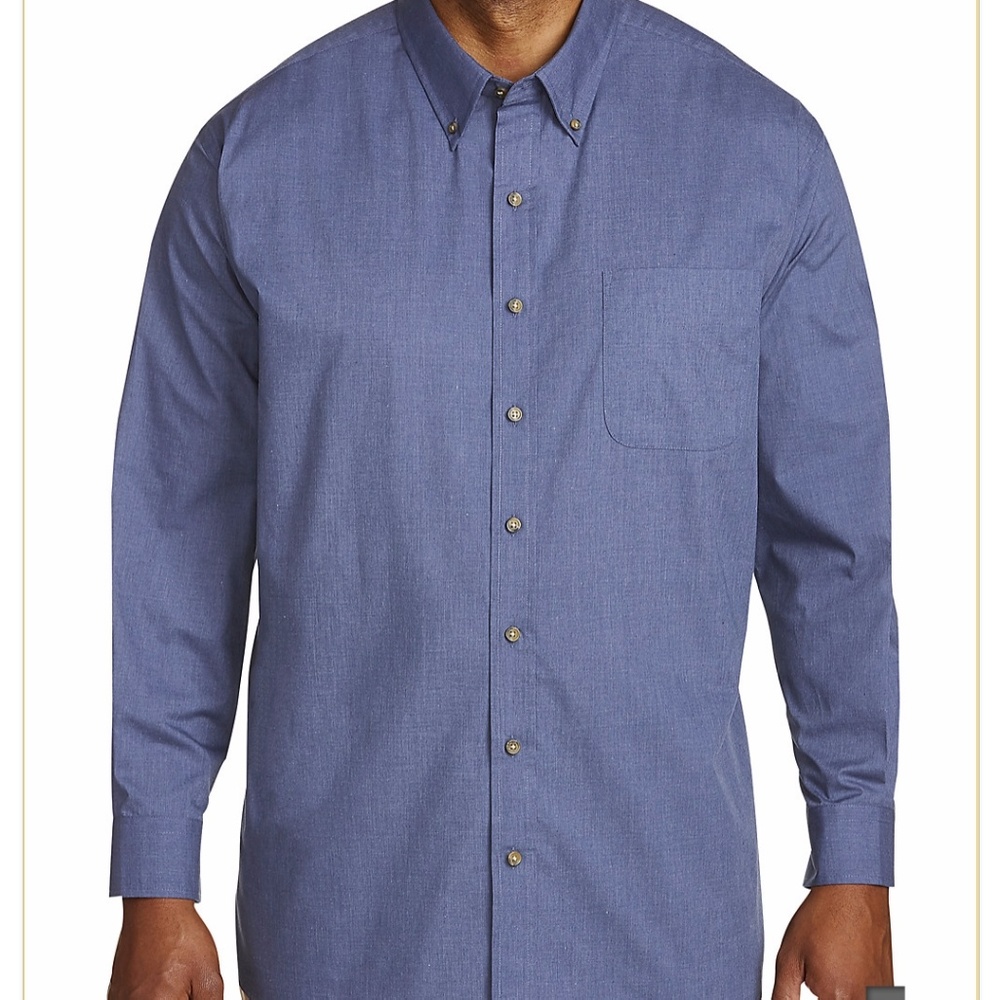 Harbor Bay Men 7x long sleeve dress shirt
